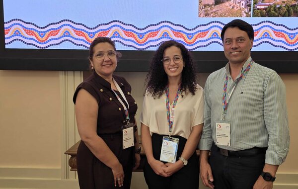 Patrícia Rolo, Jéssica Tavares e Pedro Carrana, representam Pombal na Healthy Cities Conference