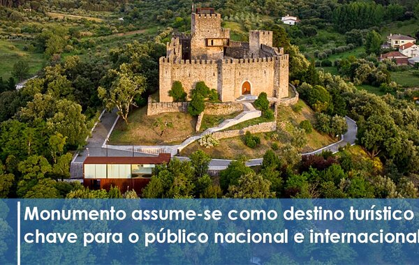 vista aérea do castelo de Pombal