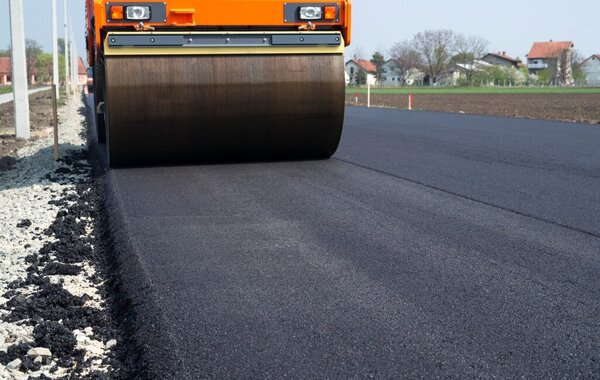 imagem de pormenor de asfaltagem
