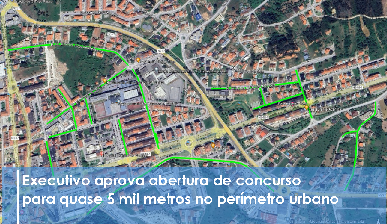 Câmara investe mais de 670 mil euros na beneficiação de arruamentos na cidade