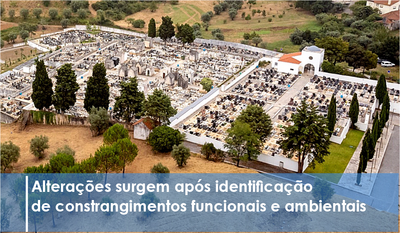 Câmara adota medidas de melhoria e de minimização de impactes em cemitério