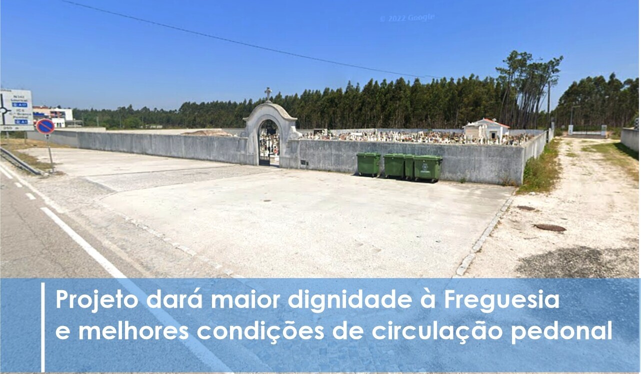 Obras de 200 mil euros para requalificar zona envolvente ao cemitério do Carriço