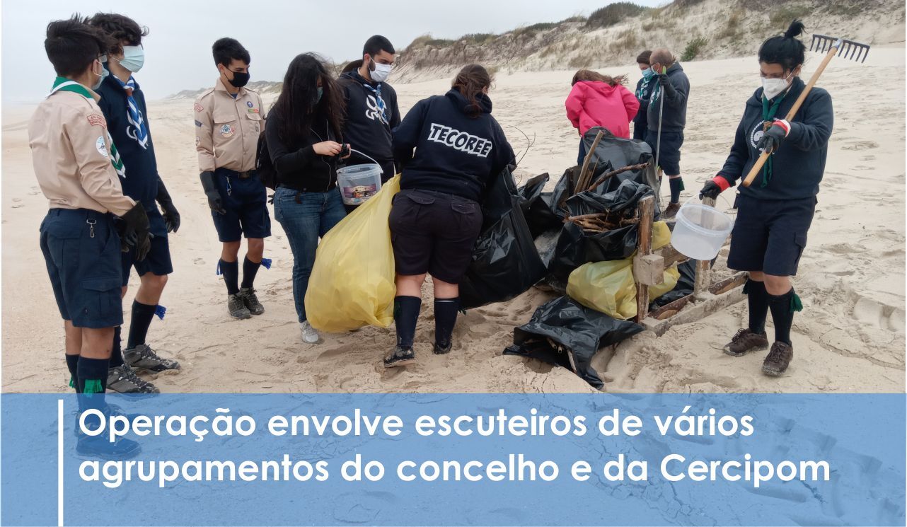 Mais de 400 jovens limpam praia com olhos postos nos ecossistemas