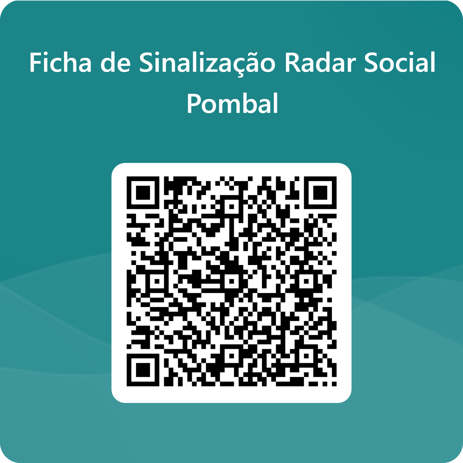 QRCode para Ficha de Sinaliza&ccedil;&atilde;o Radar Social Pombal