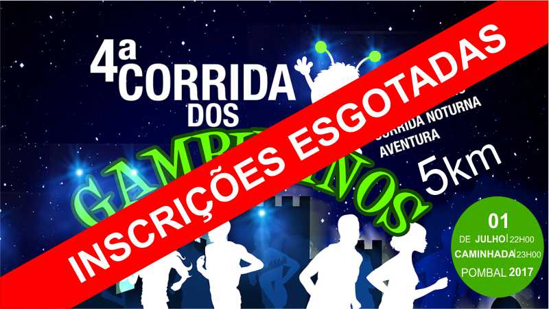 corrida dos gambuzinos com incricoes esgotadas